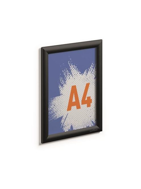 DURABLE Posztertábla, fali, A4, alumínium keret, DURABLE, fekete