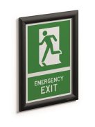 DURABLE Posztertábla, fali, A4, alumínium keret, DURABLE, fekete