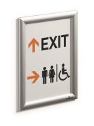 DURABLE Posztertábla, fali, A4, alumínium keret, DURABLE