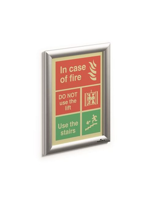 DURABLE Posztertábla, fali, A4, alumínium keret, DURABLE