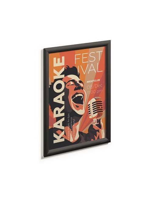 DURABLE Posztertábla, fali, A3, alumínium keret, DURABLE, fekete