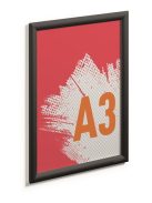 DURABLE Posztertábla, fali, A3, alumínium keret, DURABLE, fekete