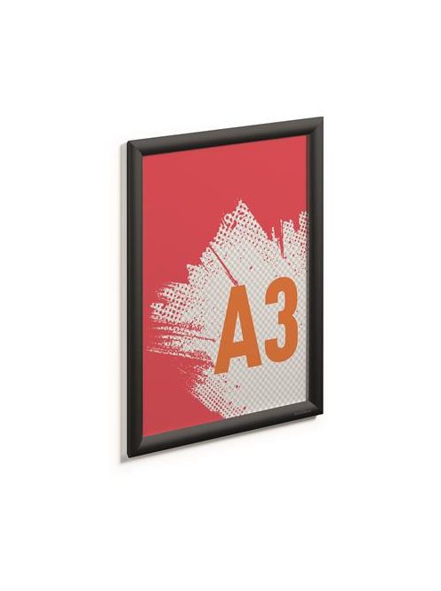 DURABLE Posztertábla, fali, A3, alumínium keret, DURABLE, fekete