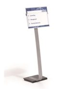 DURABLE Padlóállvány, A3, DURABLE "INFO SIGN", ezüst