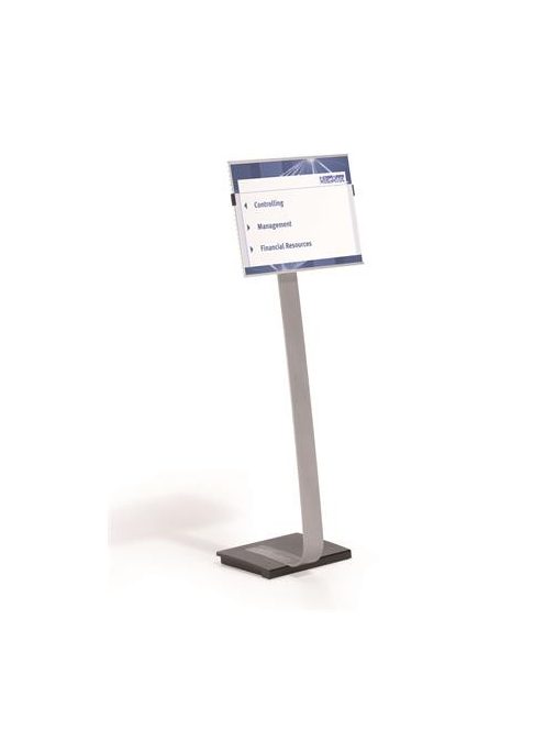 DURABLE Padlóállvány, A3, DURABLE "INFO SIGN", ezüst
