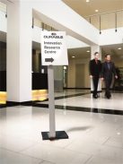 DURABLE Padlóállvány, A3, DURABLE "INFO SIGN", ezüst