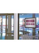 DURABLE Infokeret, A4, öntapadó háttal, DURABLE "DURAFRAME®", fekete