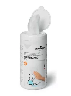   DURABLE Tisztítókendő, 100 db, DURABLE "WHITEBOARD BOX 100"