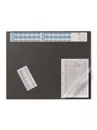 DURABLE Könyökalátét, 650x520 mm, éves kalendárral, DURABLE, áttetsző