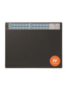 DURABLE Könyökalátét, 650x480 mm, éves naptárral, DURABLE, fekete