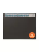 DURABLE Könyökalátét, 650x480 mm, éves naptárral, DURABLE, fekete