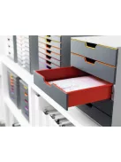 DURABLE Irattároló, műanyag, 5 fiókos, DURABLE "VARICOLOR® 5", szürke