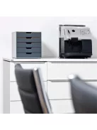 DURABLE Irattároló, műanyag, 5 fiókos, DURABLE "VARICOLOR® 5", szürke