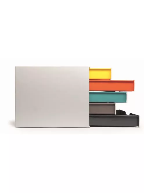 DURABLE Irattároló, műanyag, 5 fiókos, DURABLE "VARICOLOR® 5", fehér