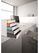 DURABLE Irattároló, műanyag, 5 fiókos, DURABLE "VARICOLOR® 5", fehér