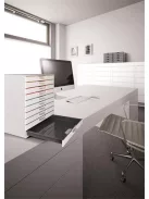 DURABLE Irattároló, műanyag, 10 fiókos, DURABLE "VARICOLOR® 10", fehér