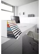 DURABLE Irattároló, műanyag, 10 fiókos, DURABLE "VARICOLOR® 10", fehér
