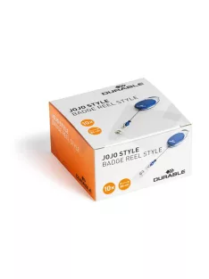  DURABLE Azonosítókártya-tartó, kihúzható, patentos, DURABLE "Style", sötétkék
