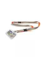 DURABLE Azonosítókártya-tartó, nyakba akasztható, biztonsági csattal, fényvisszaverő, DURABLE