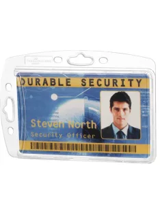 DURABLE Azonosítókártya-tartó, akril, zárt, DURABLE