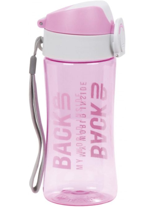 BackUp kulacs, 400 ml, átlátszó, rózsaszín