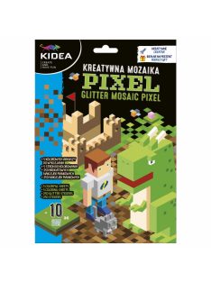   Mozaikkép készítő szett színezhető lapokkal, 5 lap, Minecraft Pixel, Kidea