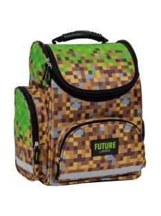   Minecraft mintás ergonómikus iskolatáska 37x27x16cm, DF29, Game