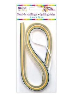   Quilling papír csíkok, 3 mm-es, 100 db/csomag, 18 szín, alap színek