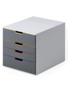 Fiókos irattároló, 4 fiókkal, Durable Varicolor® 4