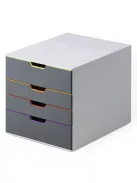 Fiókos irattároló, 4 fiókkal, Durable Varicolor® 4