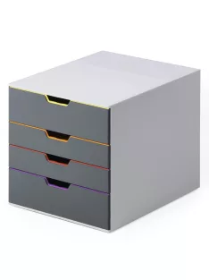Fiókos irattároló, 4 fiókkal, Durable Varicolor® 4