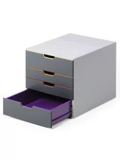 Fiókos irattároló, 4 fiókkal, Durable Varicolor® 4