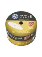 HP DVD-R lemez, nyomtatható, 4,7GB, 16x, 50 db, zsugor csomagolás, HP