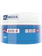 MYMEDIA DVD-R lemez, 4,7 GB, 16x, 50 db, zsugor csomagolás, MYMEDIA (by VERBATIM)