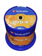 VERBATIM DVD-R lemez, AZO, 4,7GB, 16x, 100 db, hengeren, VERBATIM