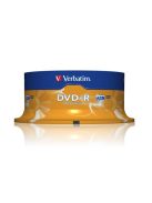 VERBATIM DVD-R lemez, AZO, 4,7GB, 16x, 25 db, hengeren, VERBATIM