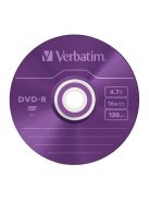 VERBATIM DVD-R lemez, színes felület, AZO, 4,7GB, 16x, 5 db, vékony tok, VERBATIM