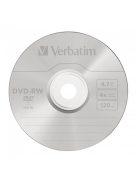 VERBATIM DVD-RW lemez, újraírható, 4,7GB, 4x, 25 db, hengeren, VERBATIM