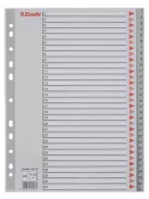 ESSELTE Regiszter, műanyag, A4, 1-31, ESSELTE, szürke