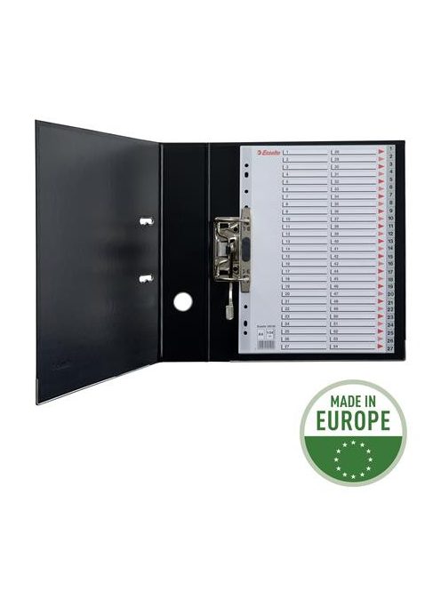 ESSELTE Regiszter, műanyag, A4, 1-54, ESSELTE, szürke