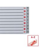 ESSELTE Regiszter, műanyag, A4, A-Z, ESSELTE, szürke