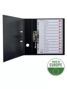 ESSELTE Regiszter, műanyag, A4, Jan-Dec, ESSELTE, szürke