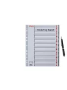 ESSELTE Regiszter, műanyag, A4 Maxi, 1-31, ESSELTE, szürke