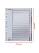 ESSELTE Regiszter, műanyag, A4 Maxi, 1-31, ESSELTE, szürke