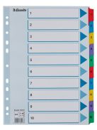 ESSELTE Regiszter, karton, A4, 1-10, ESSELTE "Mylar"