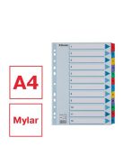 ESSELTE Regiszter, karton, A4, 1-12, ESSELTE "Mylar"