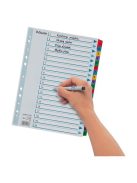 ESSELTE Regiszter, karton, A4, 1-20, ESSELTE "Mylar"