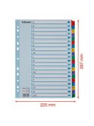 ESSELTE Regiszter, karton, A4, A-Z, ESSELTE "Mylar"