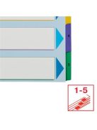 ESSELTE Regiszter, laminált karton, A4 maxi, 1-5, újraírható, ESSELTE