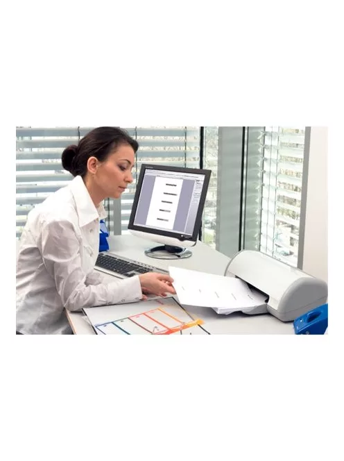 ESSELTE Regiszter, műanyag, A4 Maxi, 1-12, nyomtatható, ESSELTE, áttetsző